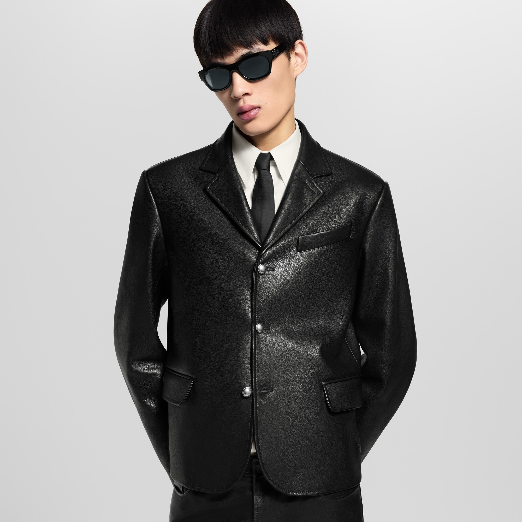 Leather Single-Breasted Jacket - Ready-to-Wear | LOUIS VUITTON